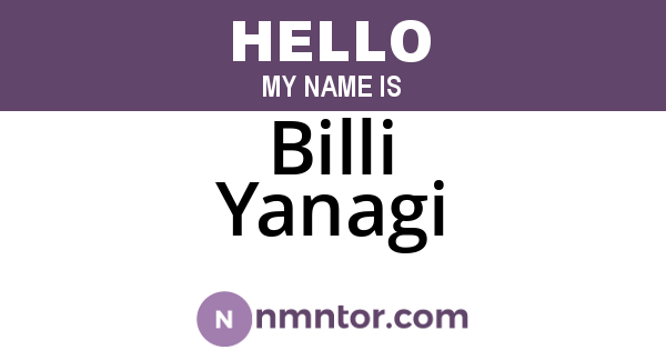 Billi Yanagi