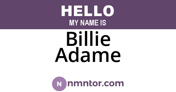 Billie Adame