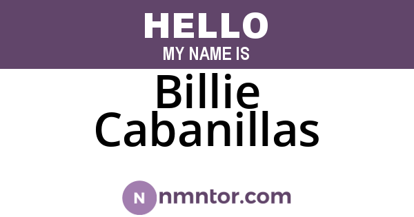 Billie Cabanillas