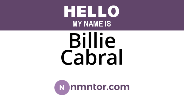 Billie Cabral