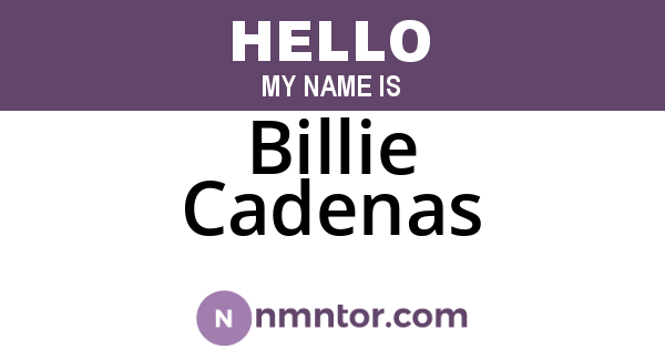 Billie Cadenas