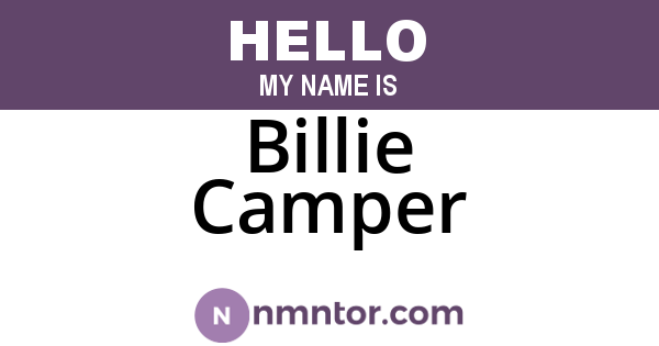 Billie Camper