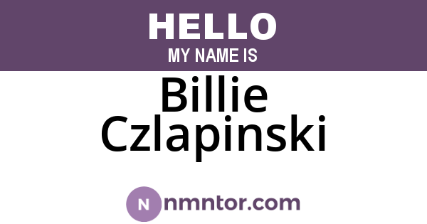 Billie Czlapinski