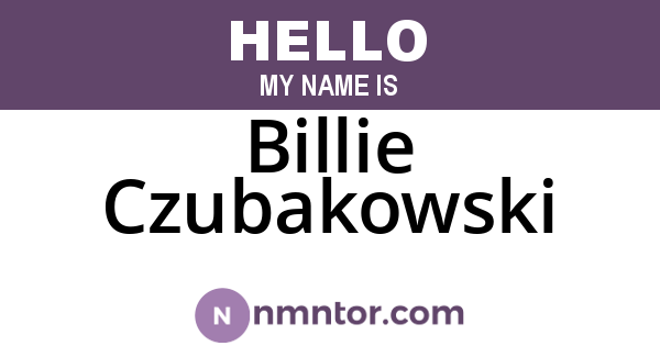 Billie Czubakowski