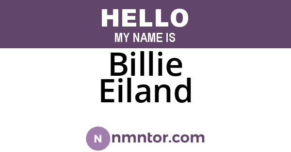 Billie Eiland