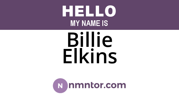 Billie Elkins