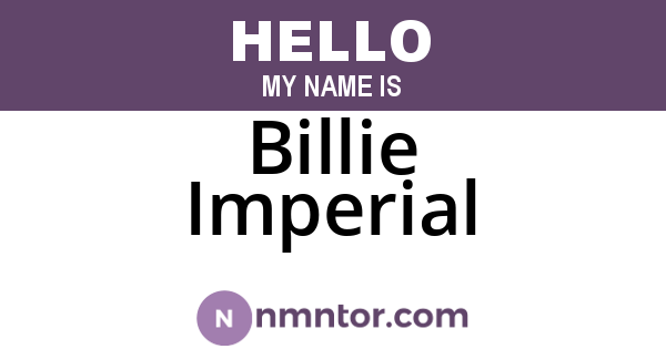 Billie Imperial