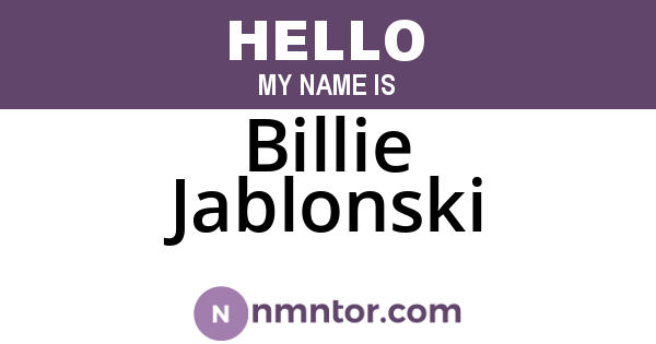 Billie Jablonski