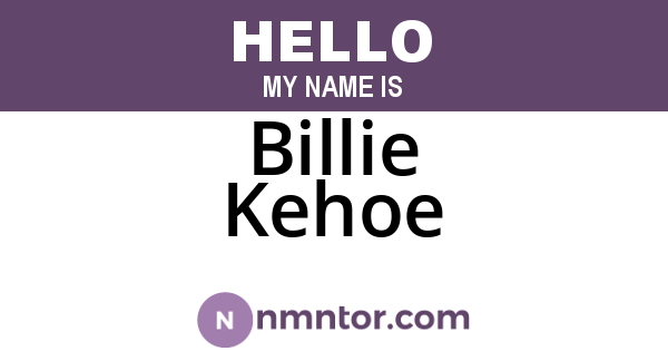 Billie Kehoe