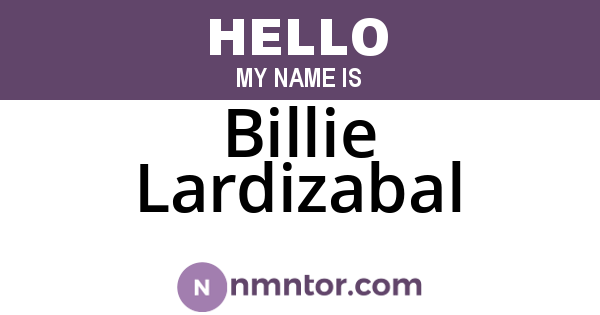 Billie Lardizabal