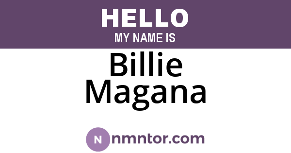 Billie Magana