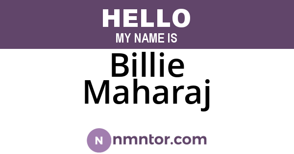 Billie Maharaj