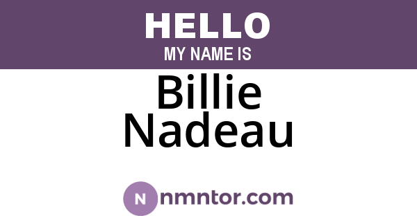 Billie Nadeau