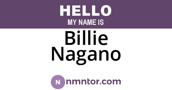 Billie Nagano