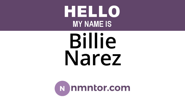 Billie Narez