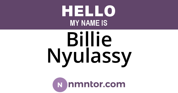 Billie Nyulassy