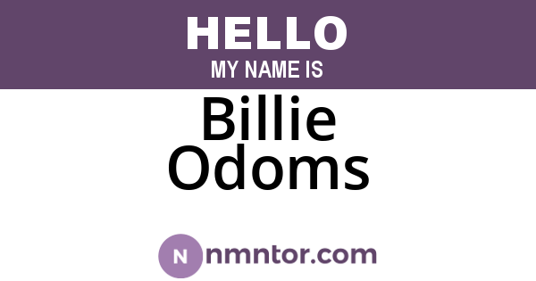 Billie Odoms