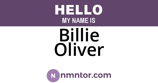 Billie Oliver