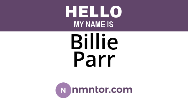 Billie Parr