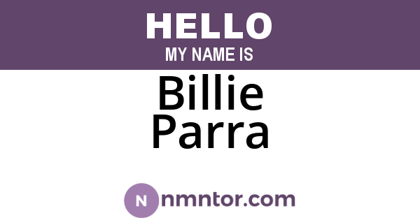 Billie Parra