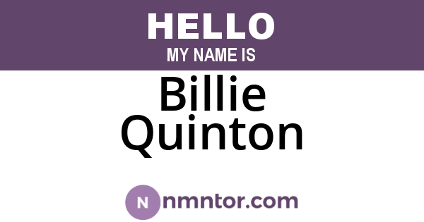 Billie Quinton