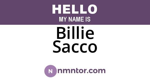 Billie Sacco