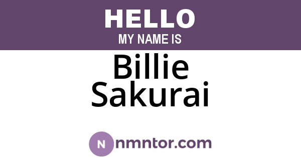 Billie Sakurai