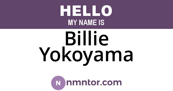 Billie Yokoyama