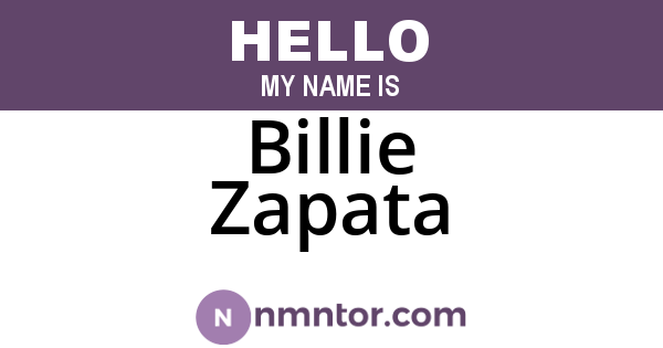 Billie Zapata