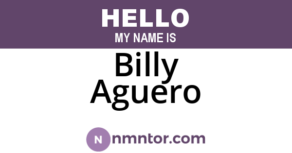 Billy Aguero