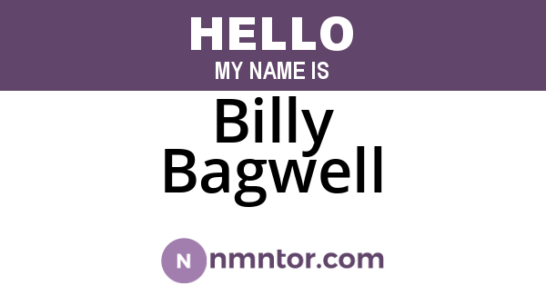 Billy Bagwell