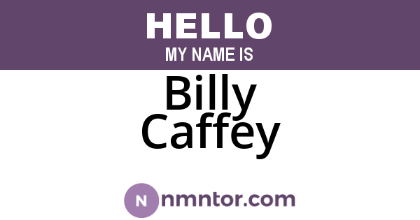 Billy Caffey