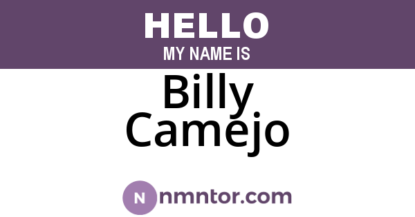 Billy Camejo