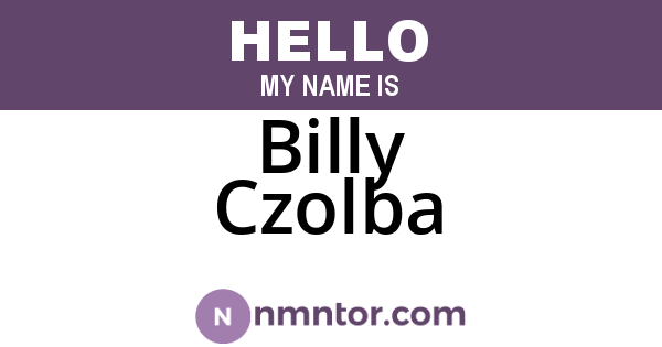 Billy Czolba