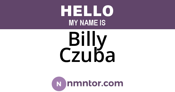 Billy Czuba