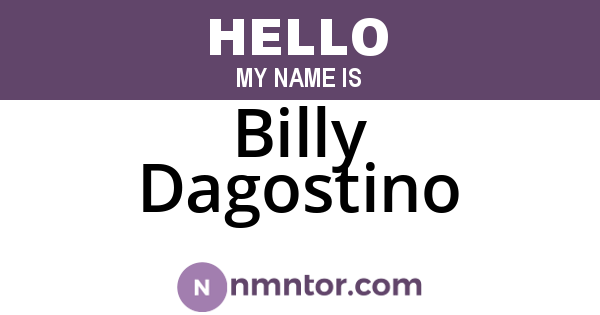 Billy Dagostino