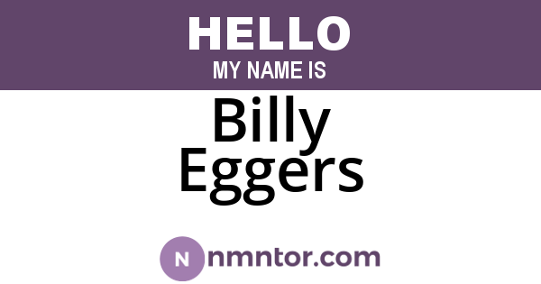 Billy Eggers