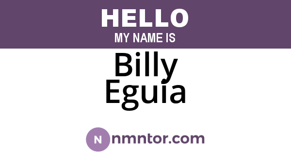 Billy Eguia