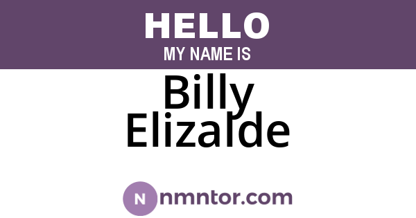 Billy Elizalde