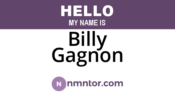 Billy Gagnon