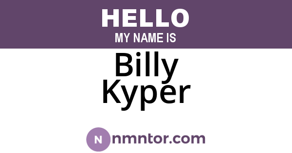 Billy Kyper