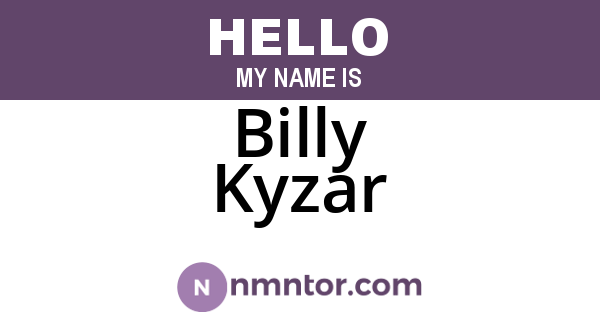 Billy Kyzar