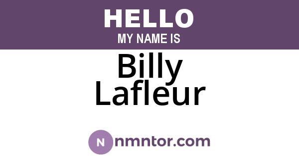 Billy Lafleur