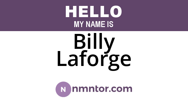 Billy Laforge
