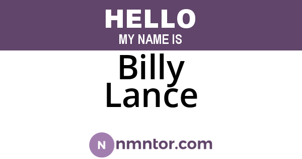 Billy Lance