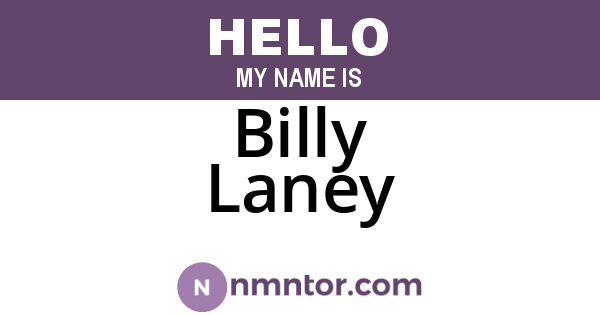 Billy Laney