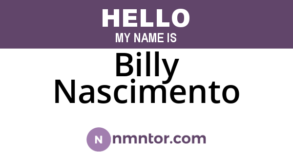 Billy Nascimento