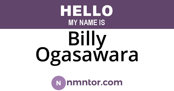 Billy Ogasawara