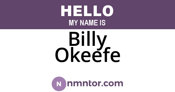 Billy Okeefe