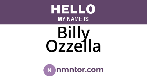 Billy Ozzella